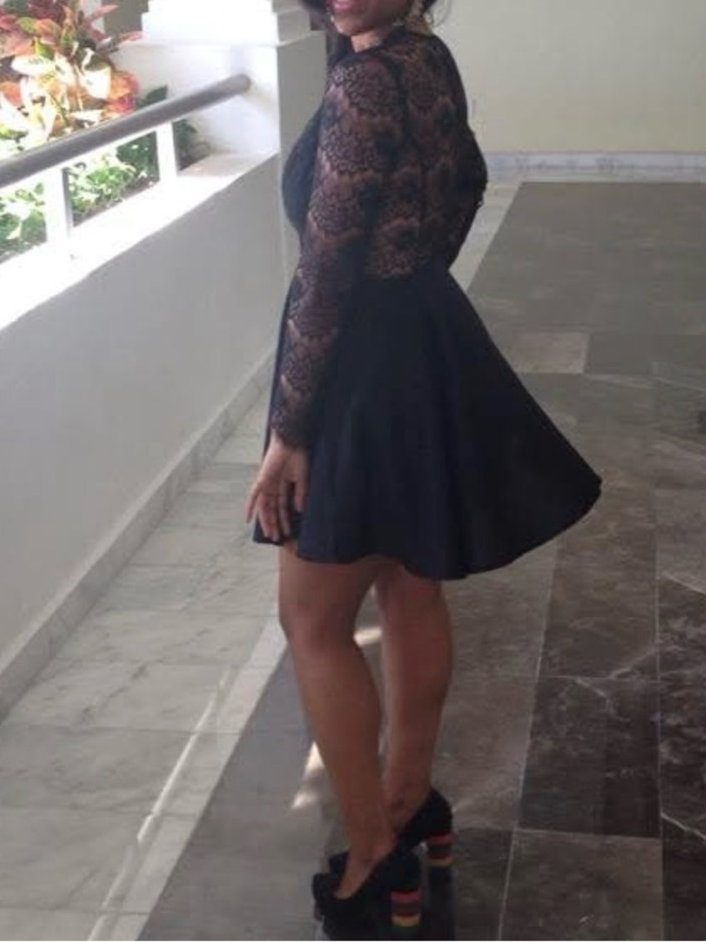 Size Small Keepsake Black Lace Short Dress